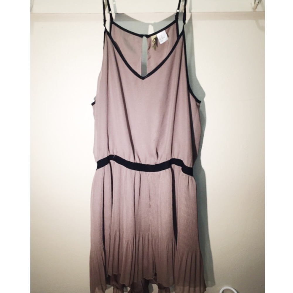 H&M Flouncy Taupe Dress